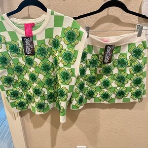 Queen of Sparkles St. Patrick’s Day set, NWT